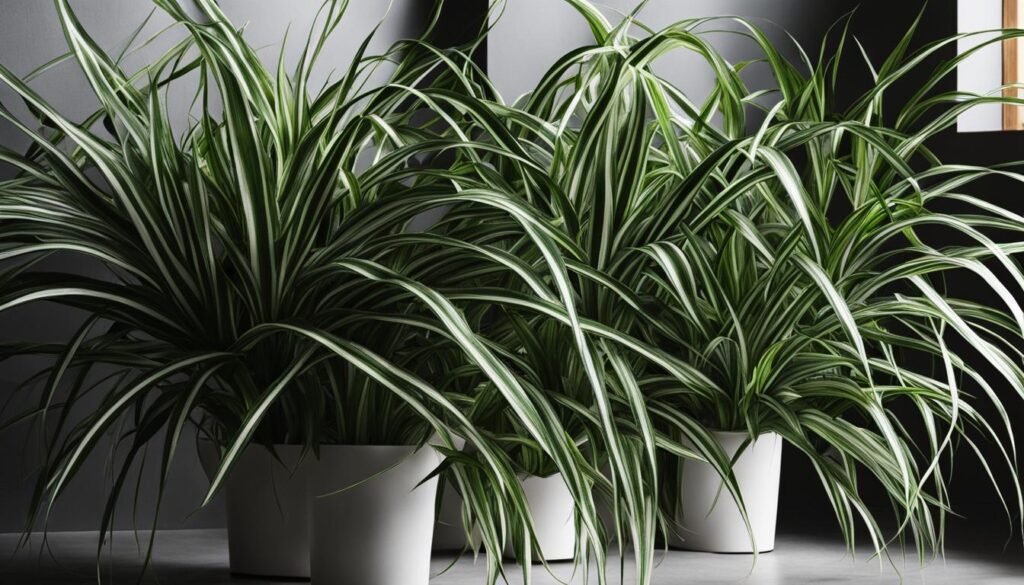 spider plants for low light