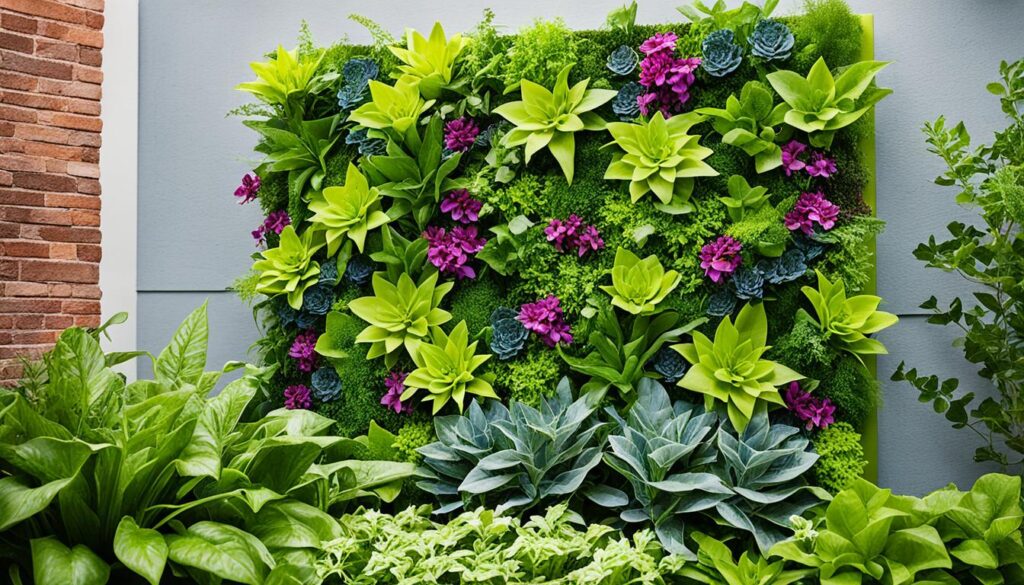 Vertical garden plants