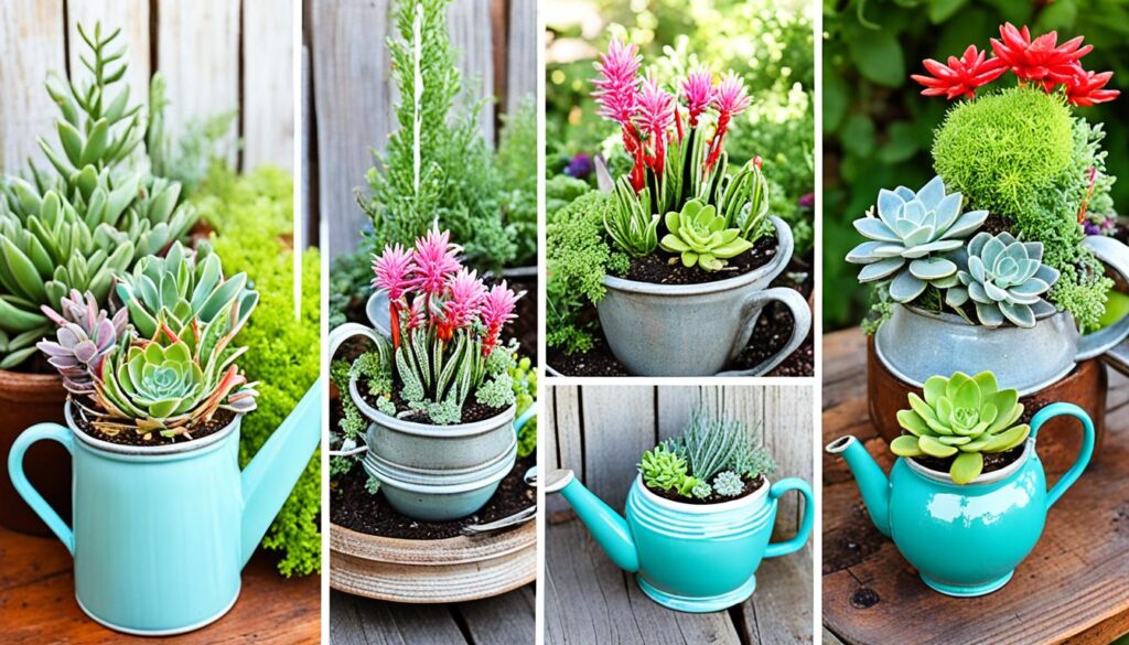 Creative planter ideas using kitchen items