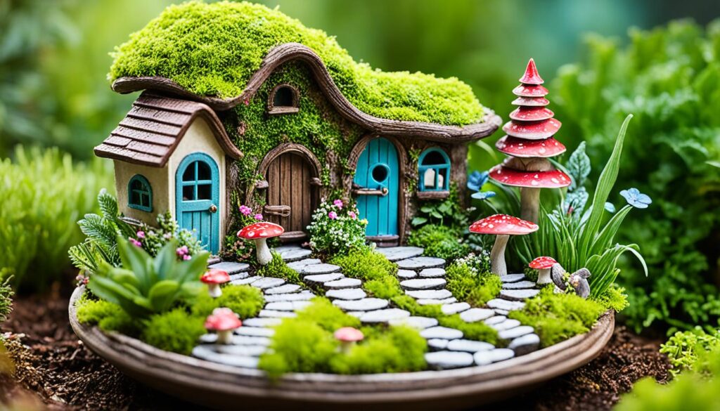 Miniature plants fairy garden