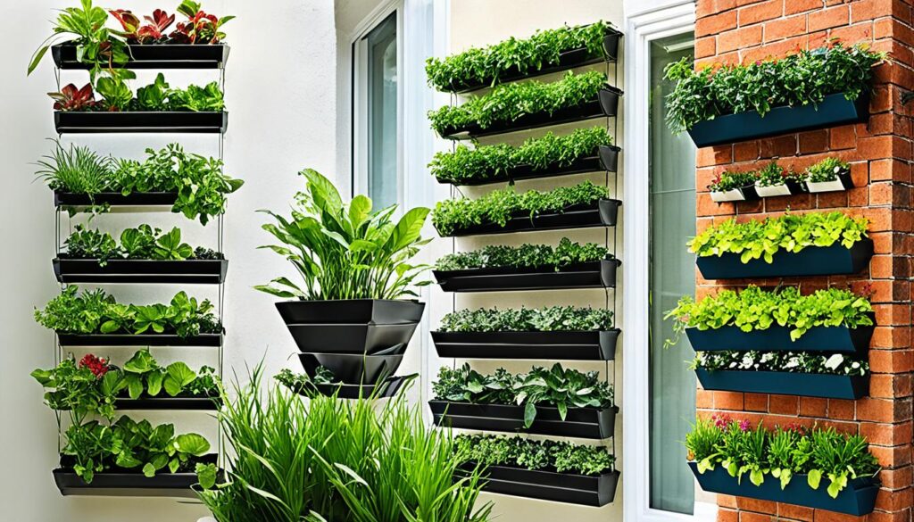 Stackable vertical planters for small spaces