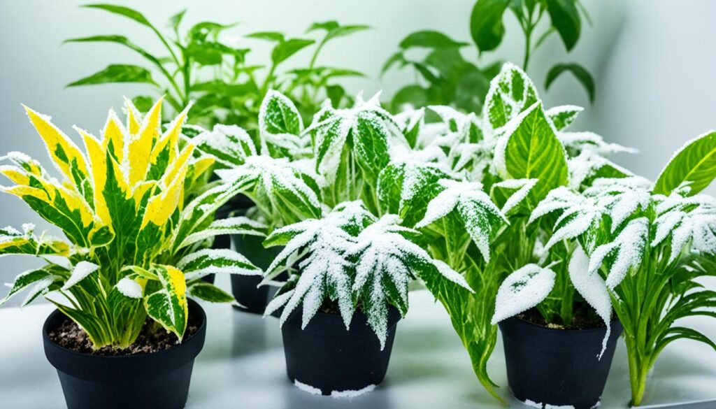 indoor plants with powdery mildew