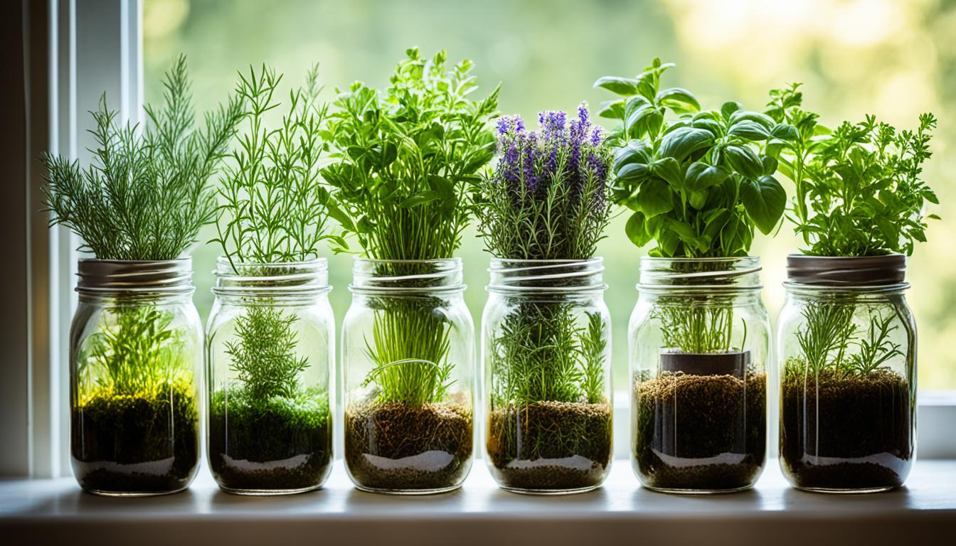 You are currently viewing Mason Jar Herb Garden: Grow Fresh Herbs Indoors with This Simple DIY Guide