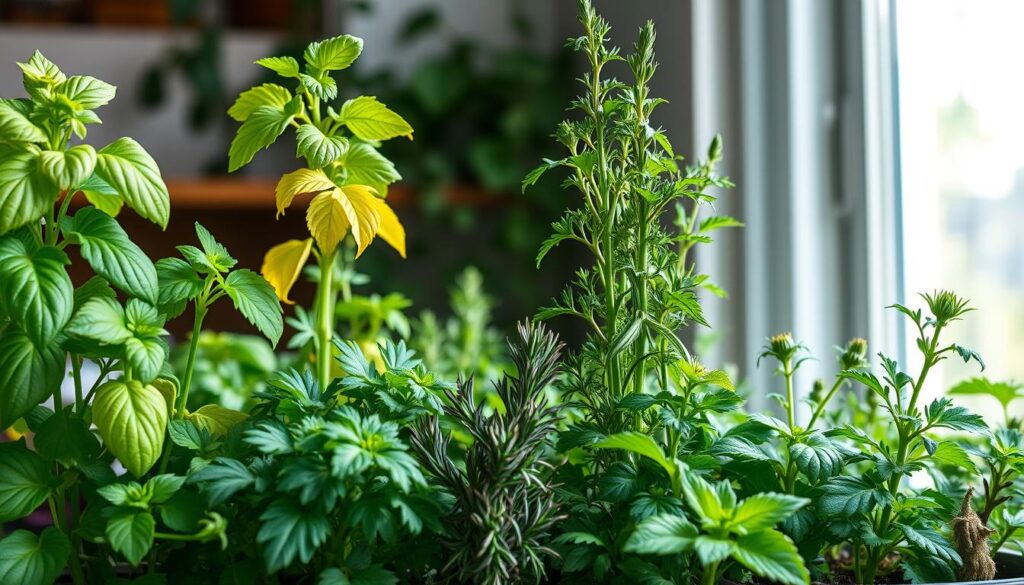 Symptoms of nutrient deficiencies in indoor herbs