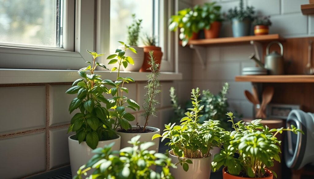 indoor herb garden