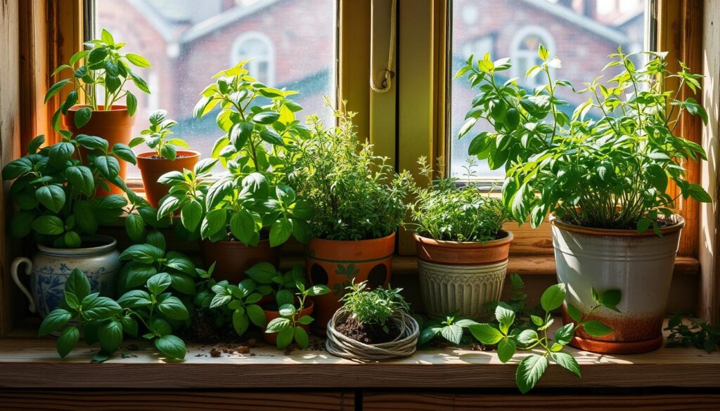 indoor herb garden layout