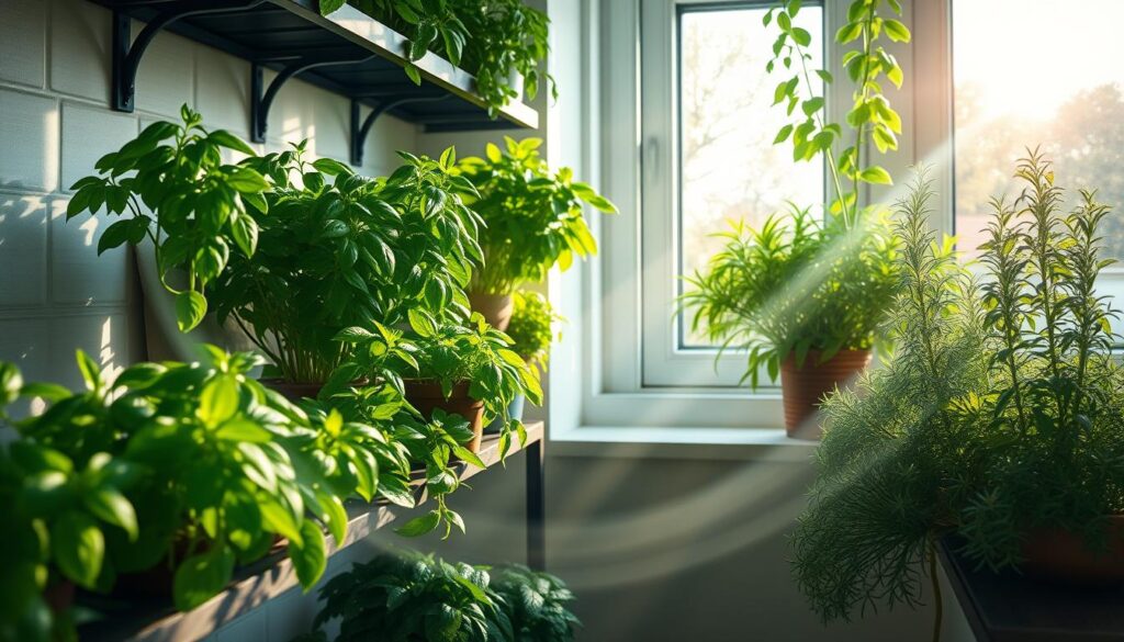 indoor herb garden temperature and air circulation