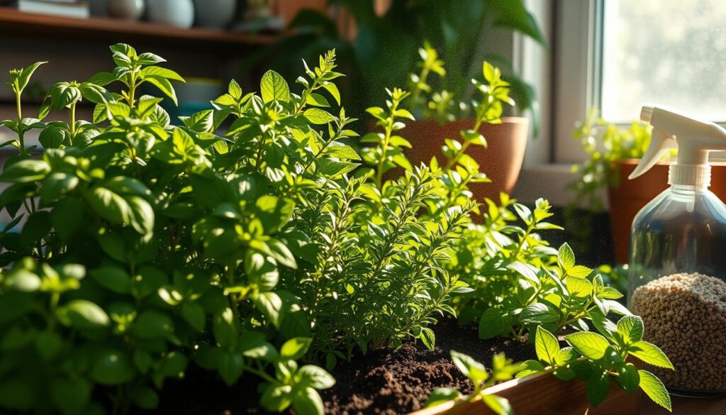 reviving indoor herbs