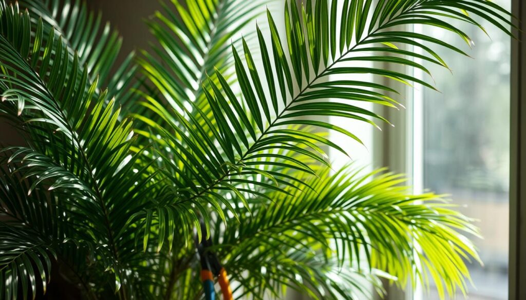 Parlor Palm pruning