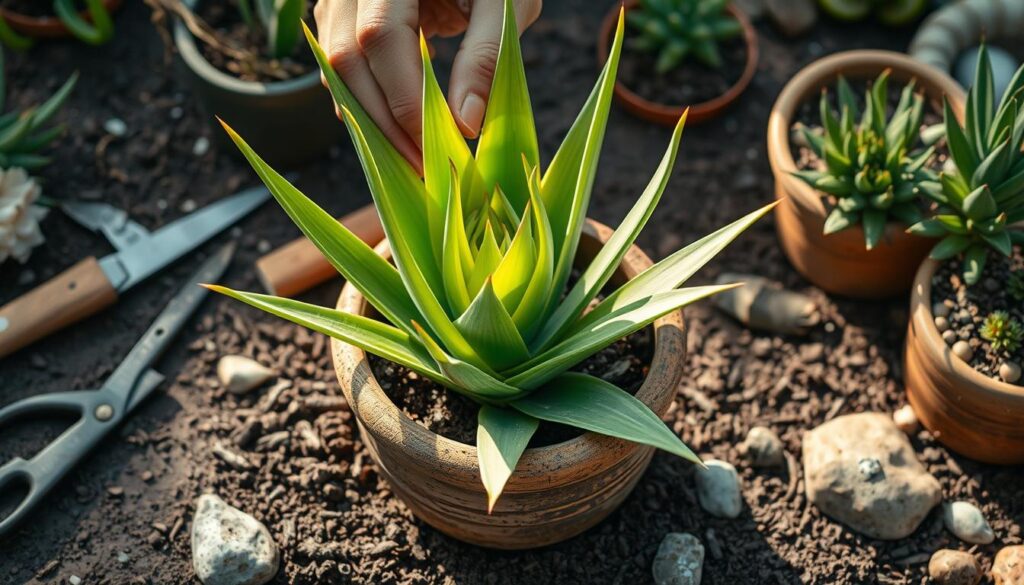 Yucca Plant potting