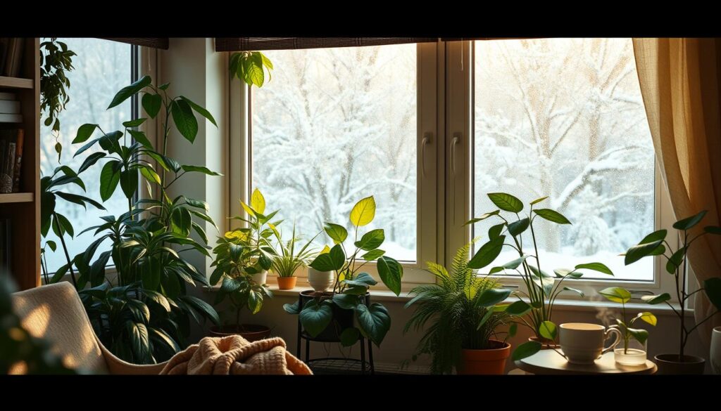 keeping houseplants warm in winter