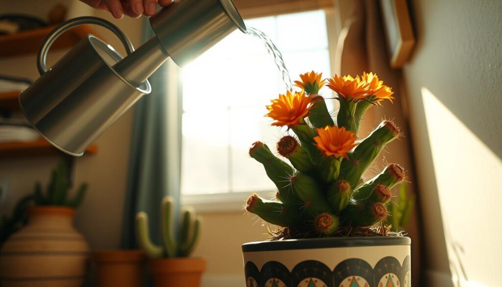 prickly pear cactus watering