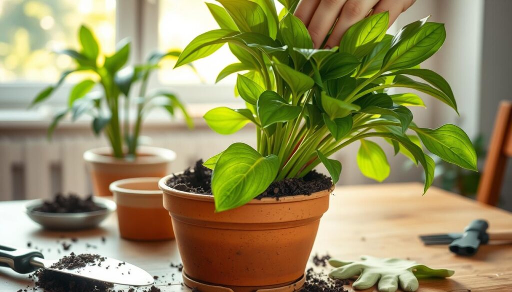 repotting Cast Iron Plant