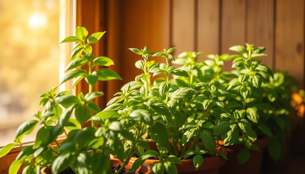 growing basil indoors