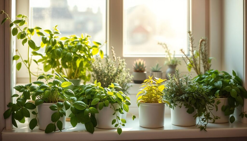 herbs for kitchen windowsill