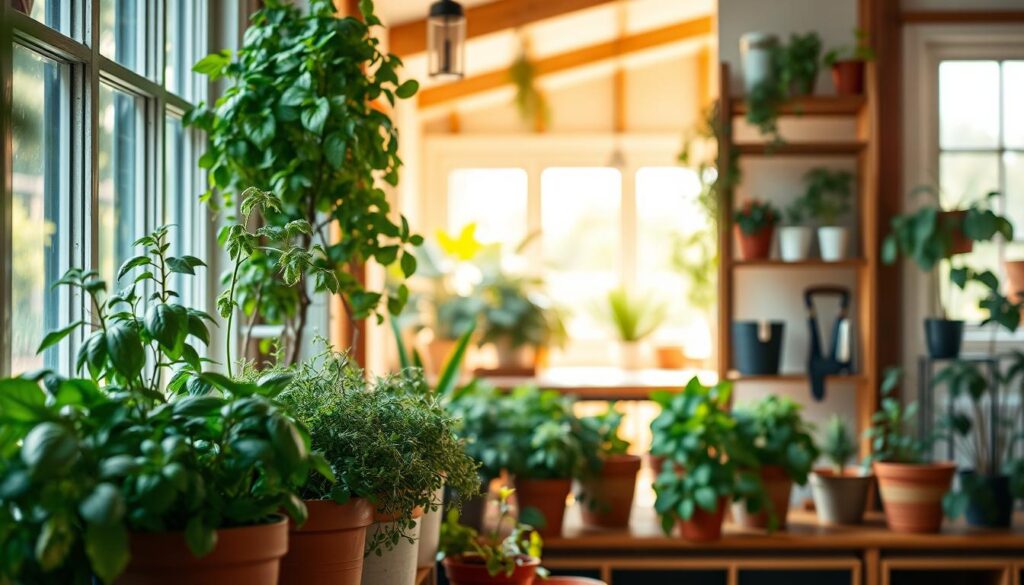 indoor herb garden care